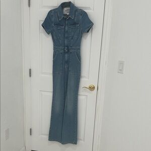 Zara Women's Classic Blue Denim Overalls